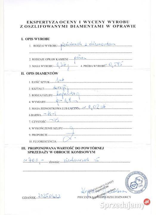 Złoty Pierścionek Próby 585 137g Rozmiar 15 Elbląg