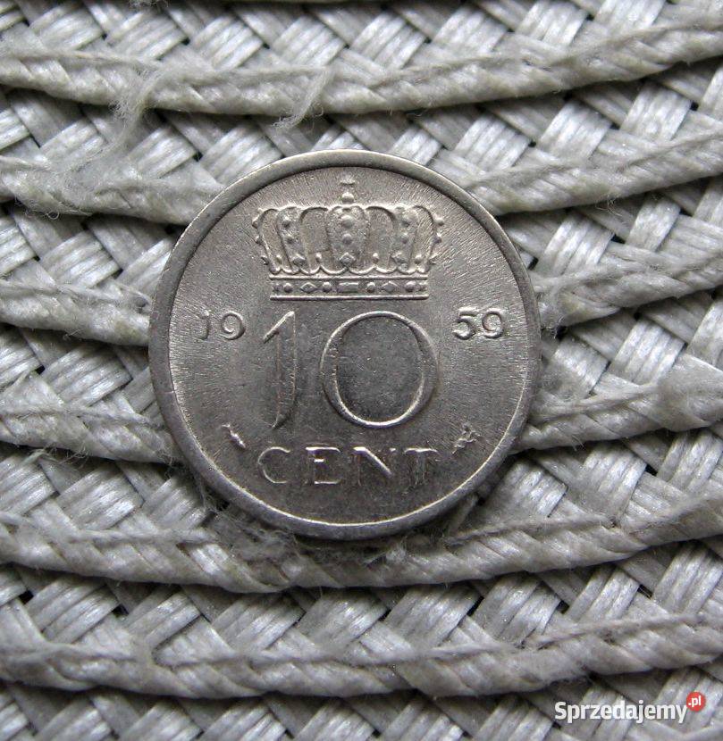 Holandia 10 Cent 1950r Kalisz