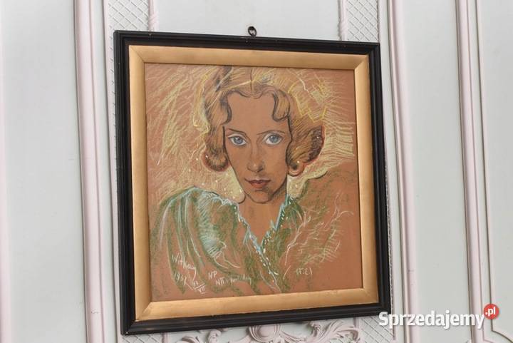 Ignacy Witkiewicz Witkacy 1937 Pastel Stary Obrazki i obrazy Kraków