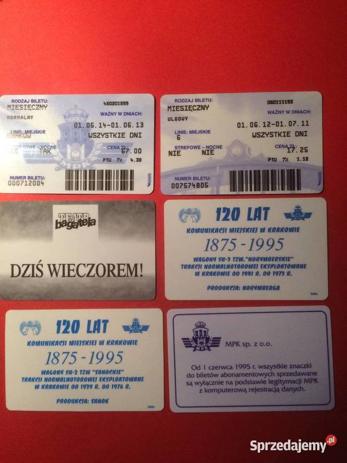 781 Bilety Komunikacji Miejskiej Kraków Antyki, Sztuka, Kolekcje Szczecin