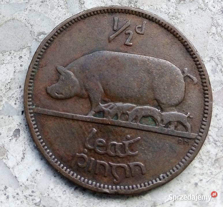 IRLANDIA 12 PENNY 1928 r BRONZE Legionowo