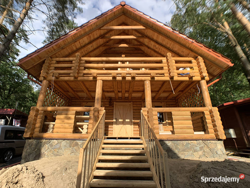 DOM Z BALI DREWNIANYCH CAŁOROCZNY LETNISKOWY sprzedam