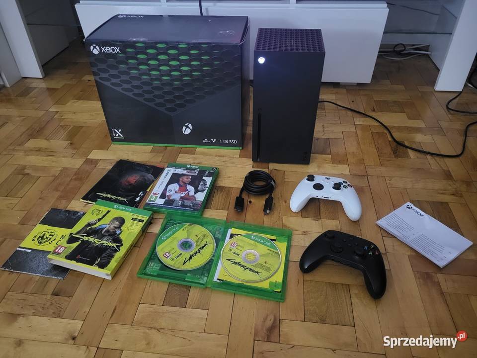 Xbox Series X 2 pady okablowanie Cyber Punk Fifa Libiąż