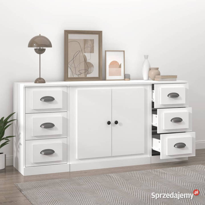 Szafki 3 biały materiał drewnopochodny WM3185231 mazowieckie Warszawa
