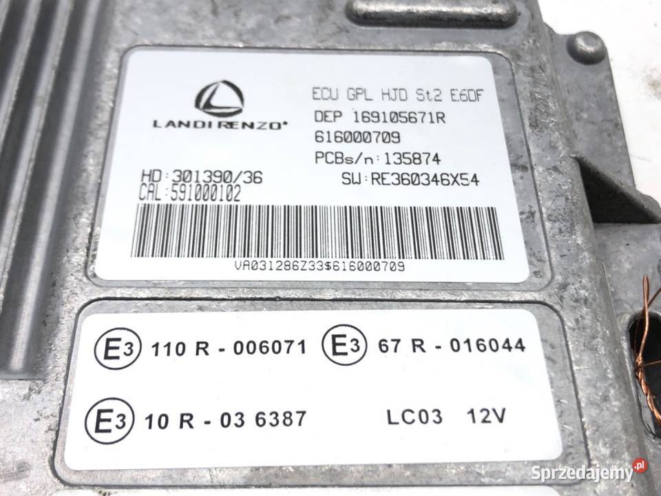 KOMPUTER LPG 616000709 STEROWNIK GAZU ZASILANIA sprzedam