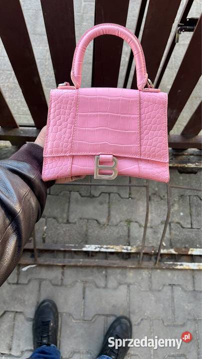 BALENCIAGA Mała torba tote z efektem krokodylej Dla kobiet Poznań
