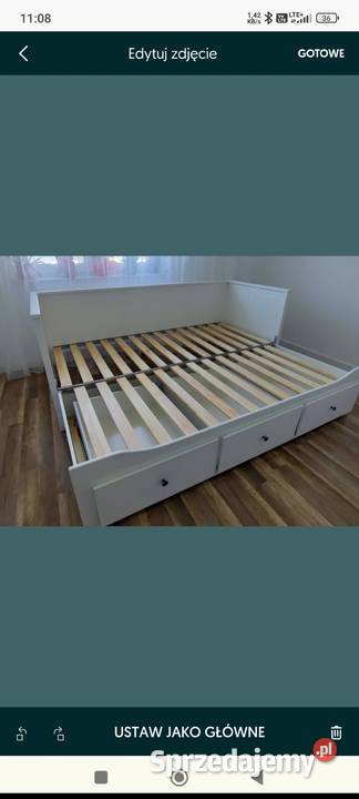 Łóżko ikea Hemnes 200cm Kańczuga