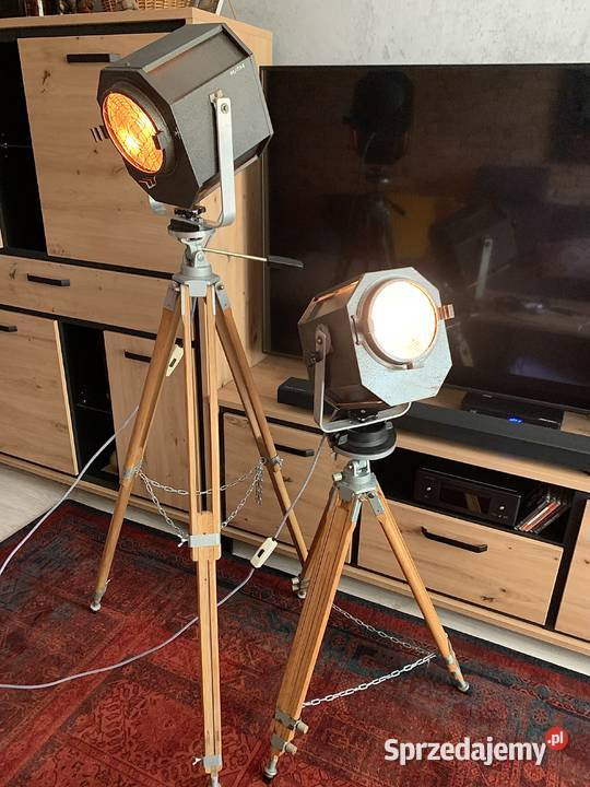 Lampa PRL teatralna lata 6080 Vintage loft wielkopolskie Poznań sprzedam