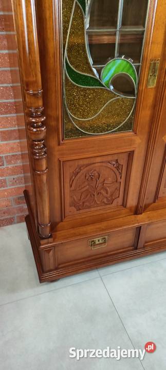 Piękna biblioteka witryna eklektyczna antyk Łagów