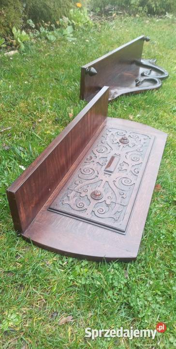 Półka rzeźbiona płyta dębowa Gdańsk