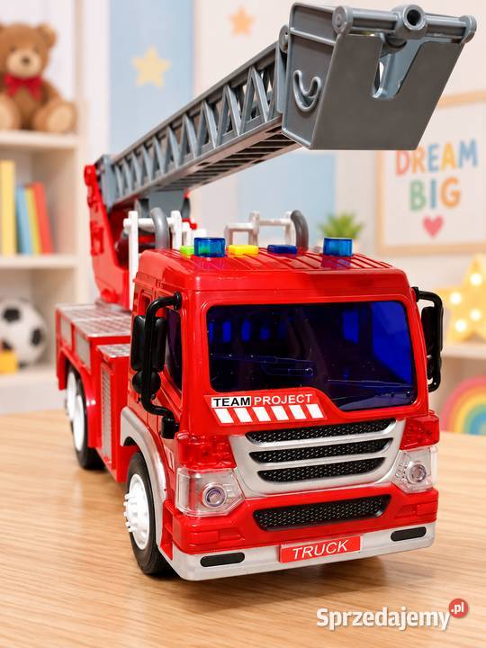GizmoVine wóz strażacki 116 drabina 360 światło Przeźmierowo