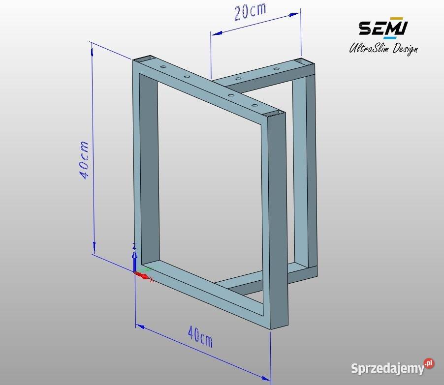 Nogi do stołu biurka metalowe loft industrial Jeżowe