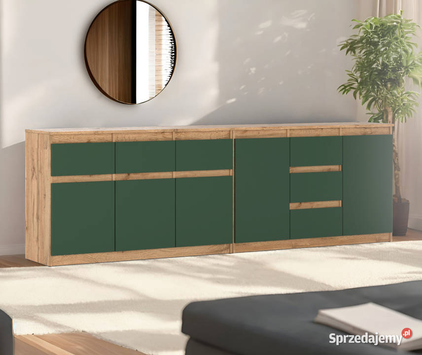 Komoda 240 6 Szuflad Nowoczesna Do Salonu Dąb Elbląg
