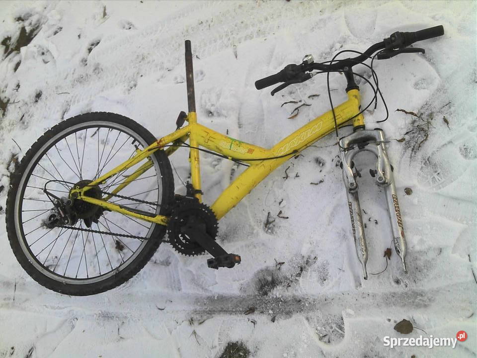 Odnowiony żółty rower Zasada Maxim rama 16 Górskie, MTB śląskie Knurów