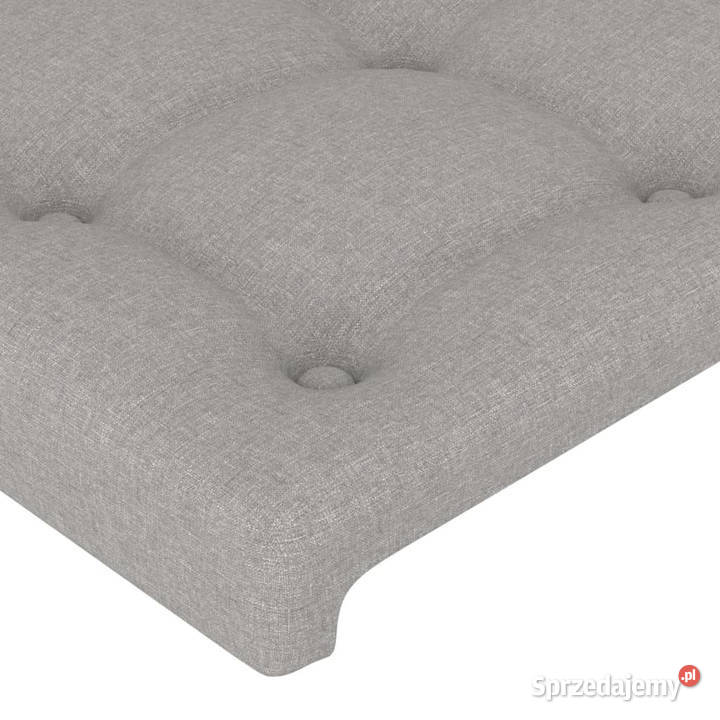 Zagłówek do łóżka z LED jasnoszary 80x5x7888 Warszawa