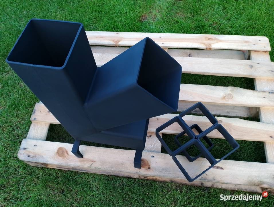 DUZY SOLIDNY piecyk rakietowy 140x140 koza Kłobuck