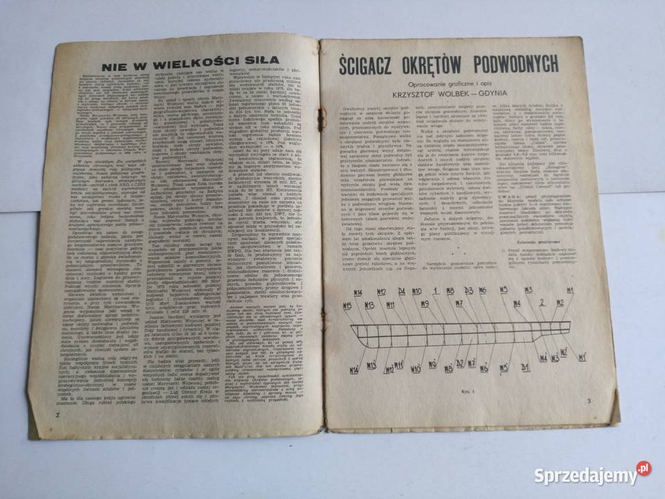 Mały Modelarz 11977 Ścigacz okrętów podwodnych Dąbrowa Górnicza