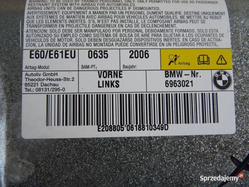 BMW tapicerka ze skóry elektryczne grzane fotele osobowe Parcice