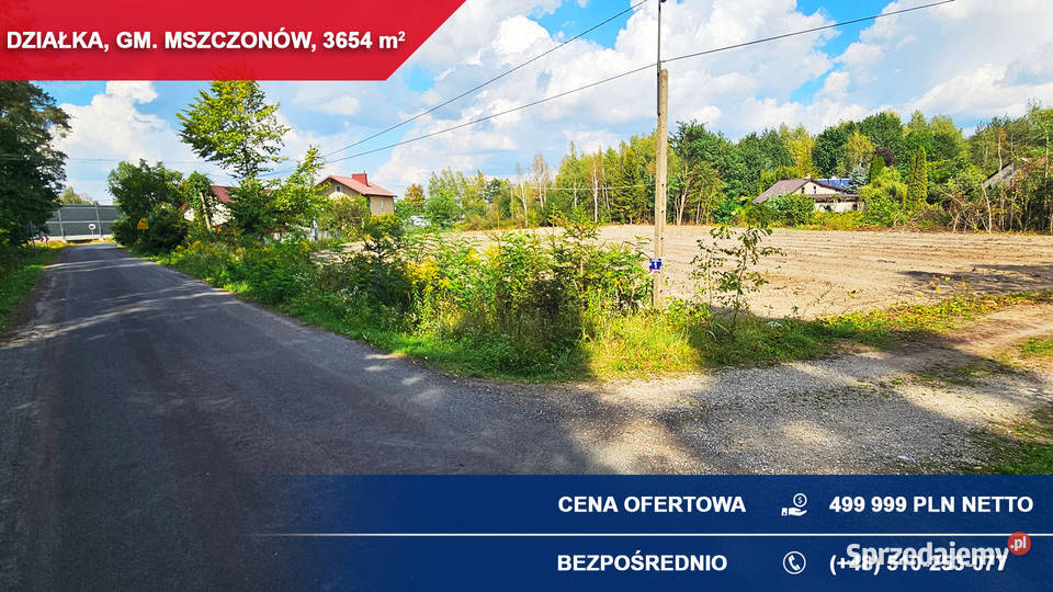 Teren usługowy S8 idealny pod magazyn warsztat Adamowice