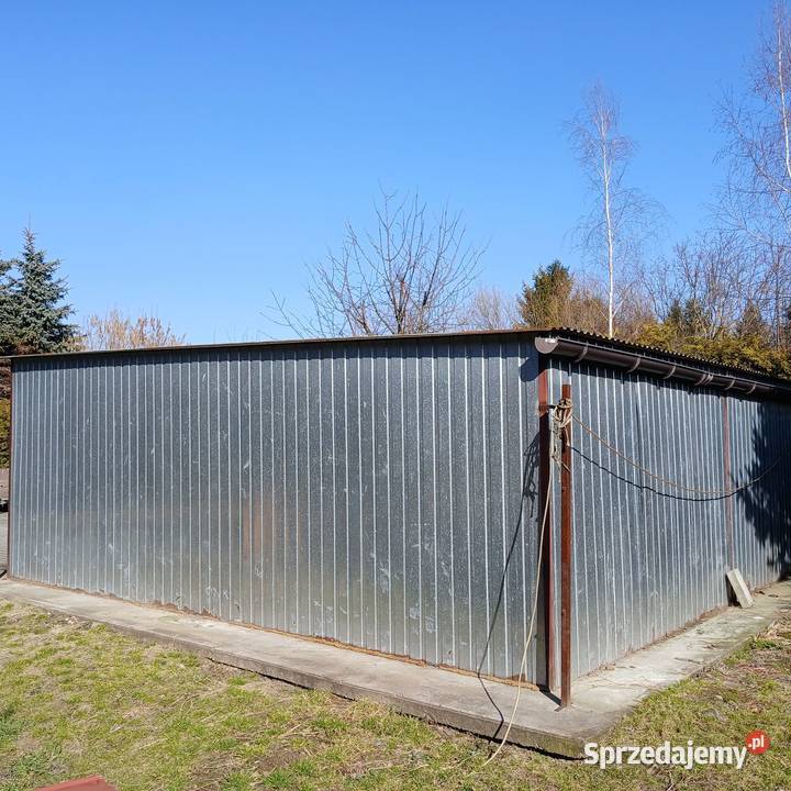 Blaszak w ocynku 6x6m bramy unoszone do góry