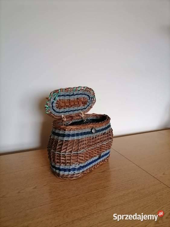 Koszyk Zamykany Plecionka PRL Wałbrzych sprzedam