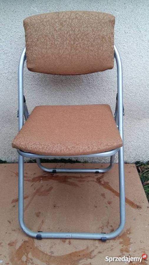 Składane krzesło z epoki PRL produkcja Szamocin 006