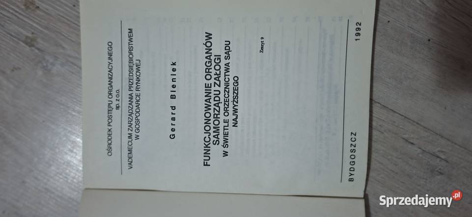 Vademecum zarządzania PRL unikatowe wydanie 1992 Antykwariat Łęczyca