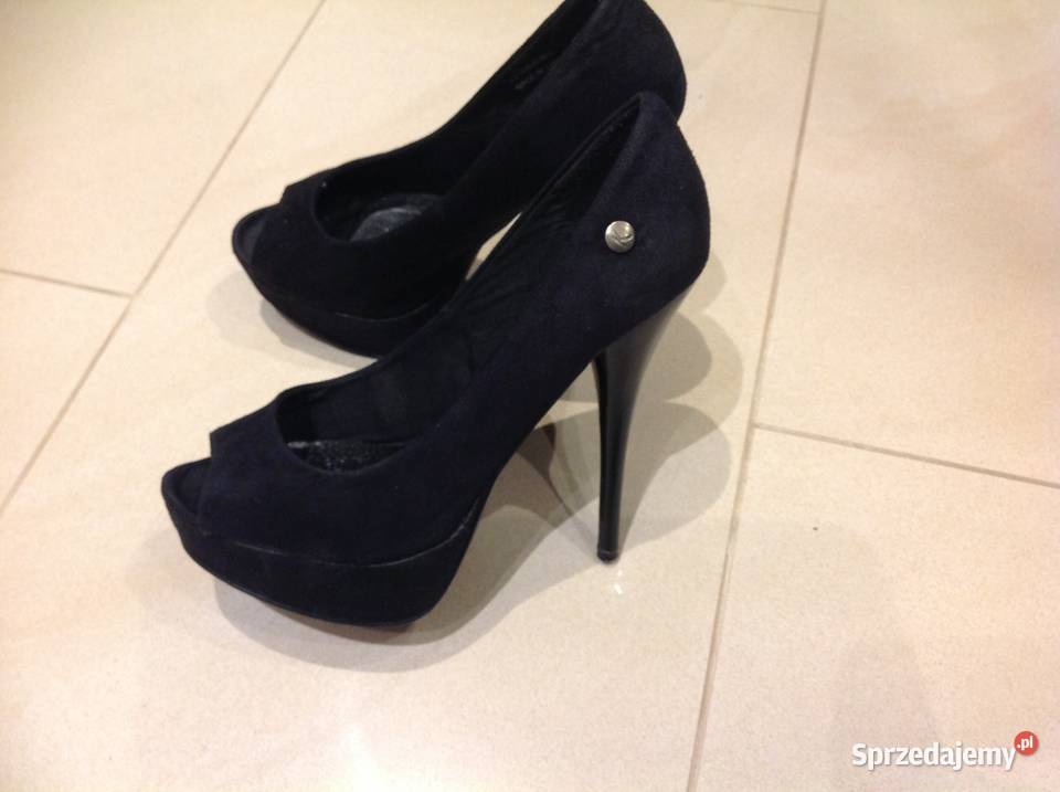 Czarne Buty Na Szpilce 36 na platformie lubuskie Nowa Sól sprzedam