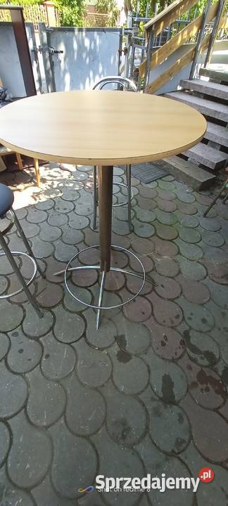 Stolik barowy okrągły kawowy krzesła hokery Skarżysko-Kamienna