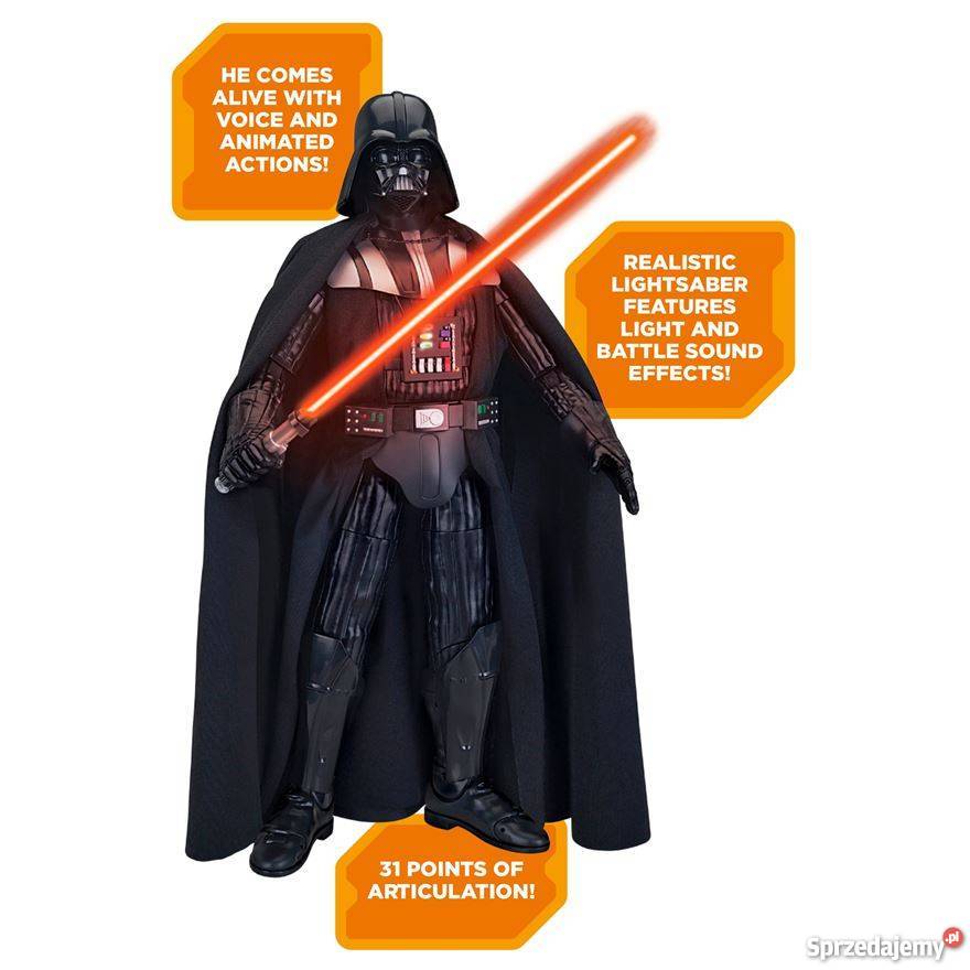 Duża Figurka Interaktywna Lord Vader Gwiezdne małopolskie Mogilany