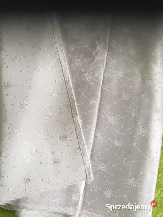 Obrus atłasowy perłowy dwustronny Warszawa sprzedam