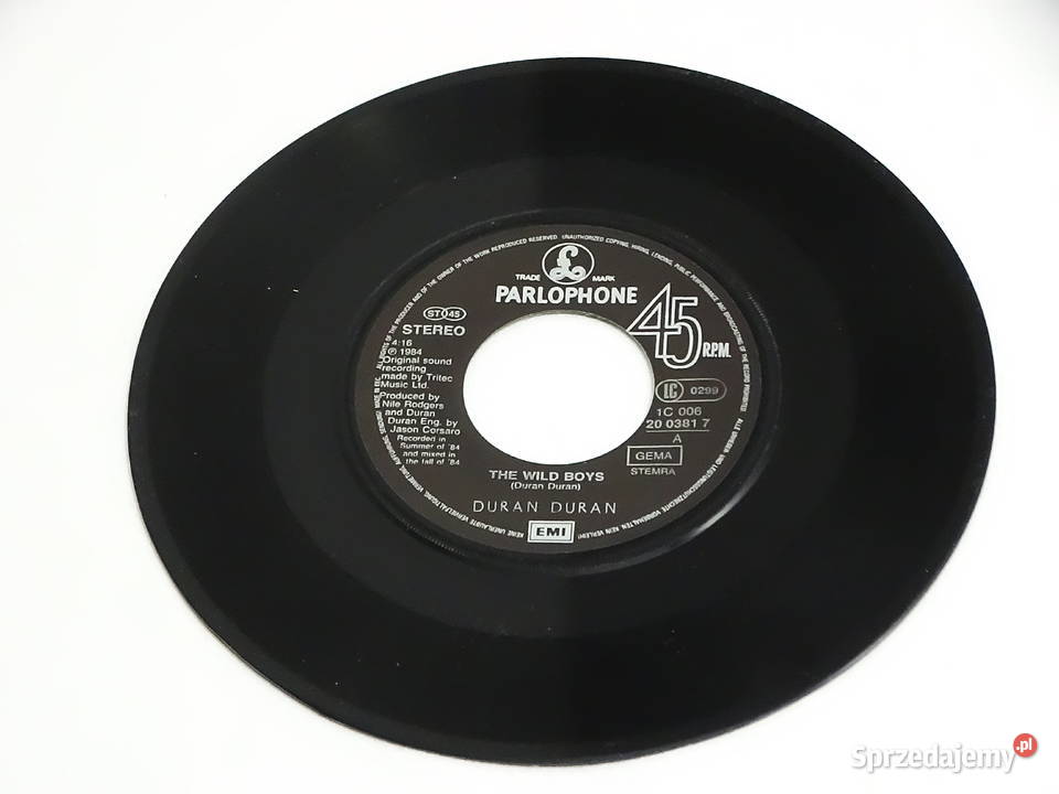 Duran Duran The Wild Boys Label Parlophone DURAN Biłgoraj