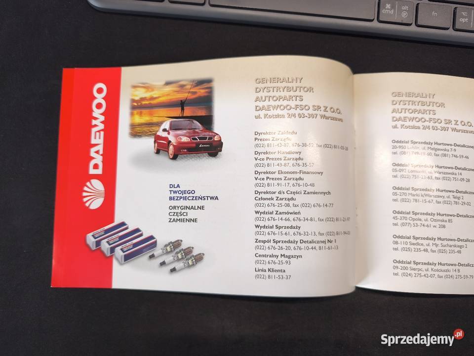 Daewoo broszura części zamienne język Polski Nowy Sącz