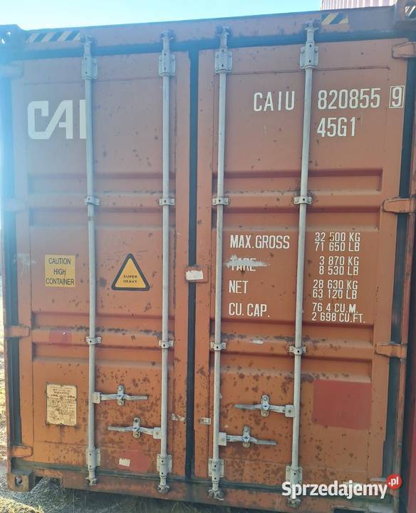 Kontener magazynowy 12 m 40 HC Magazynowanie Kaszuba