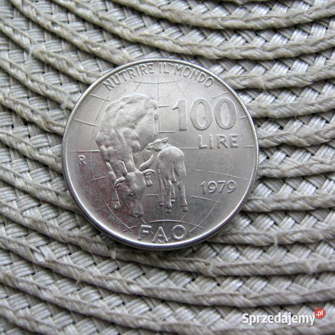 Włochy 100 Lirów 1979r FAO Ładna