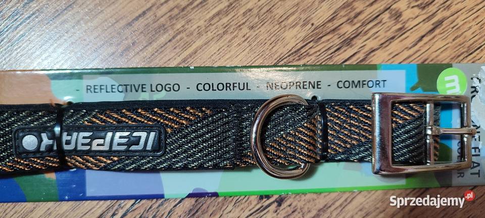ICEPEAK obroża psa M obwód 48 60 odblaskowe logo Jasień