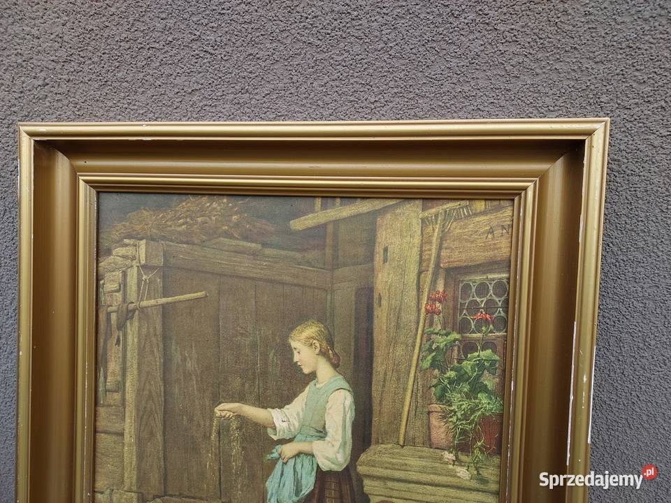 Obraz druk reprodukcja Anker 1865 Dziewczynka Malarstwo