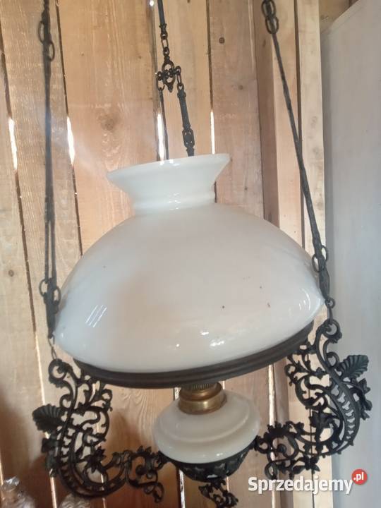 Stara lampa naftowa wiszaca Lampy wiszące Gdów
