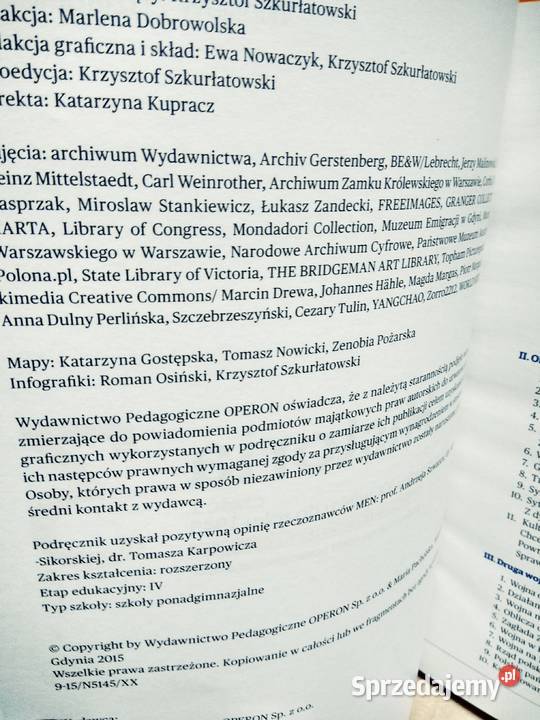 Historia 3 operon rozszerzenie podręcznik mazowieckie Warszawa