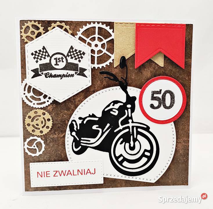 Kartka na 50 urodziny Męska kartka urodzinowa z Wejherowo