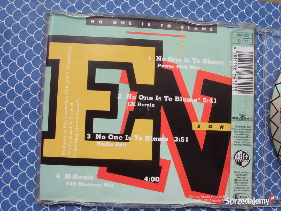 Elektro singiel CD EN SONICNO ONE IS TO 1991 CD Wołów
