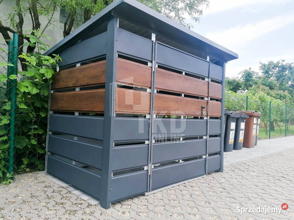 Wiata śmietnikowa 2x1m Schowek ogrodowy na Altany i wiaty
