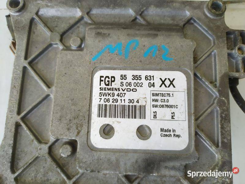 STEROWNIK SILNIKA KOMPUTER OPEL 55355631