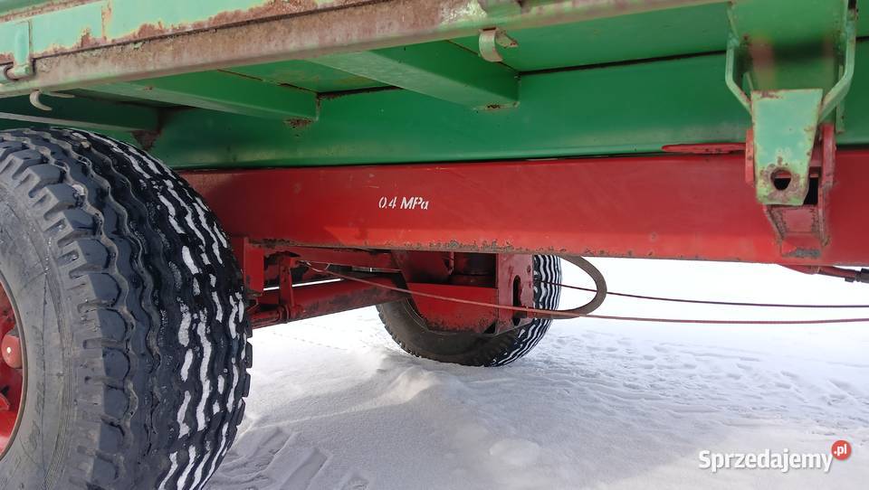 Przyczepa warfama na 3 strony hamulce 4 tony nieuszkodzony Przyczepy rolnicze Maszyny rolnicze Nowa Karczma