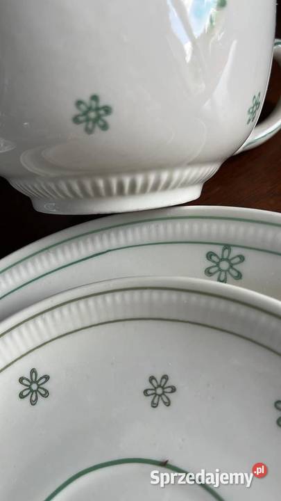 Filiżanka z talerzykiem Duża Bez sygnatury