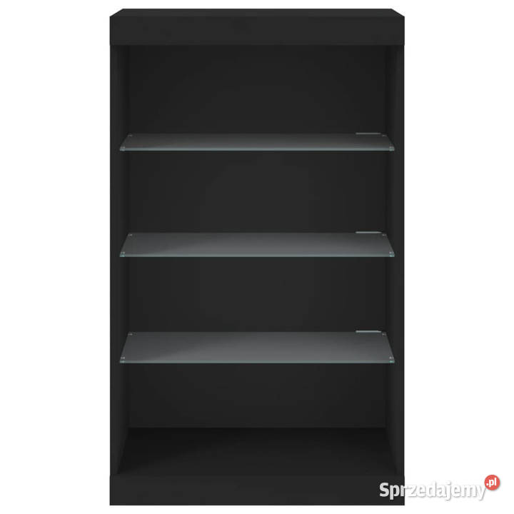 Szafka z oświetleniem LED czarna 605x37x100 Warszawa sprzedam