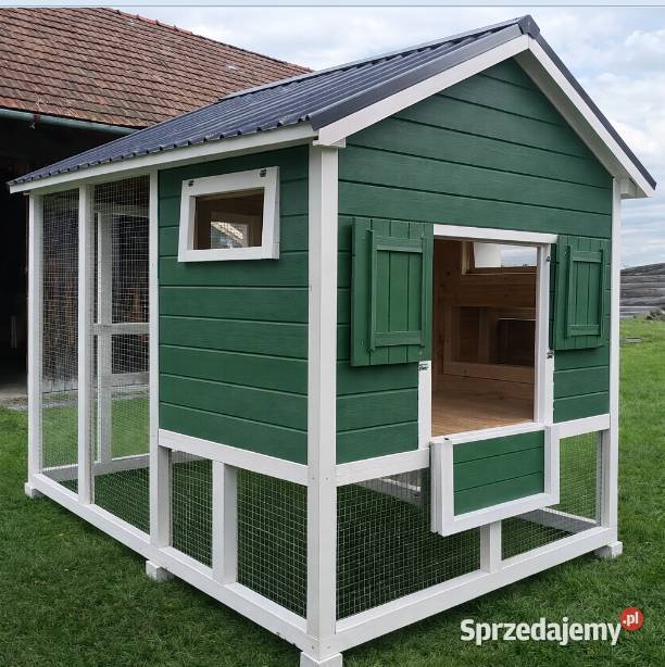 Kurnik drewniany woliera kury Gorlice