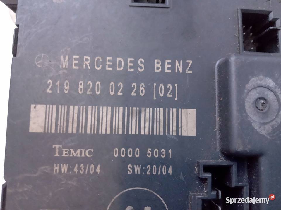 MODUŁ STEROWNIK DRZWI LEWY TYŁ MERCEDES CLS W219 Nowy Tomyśl