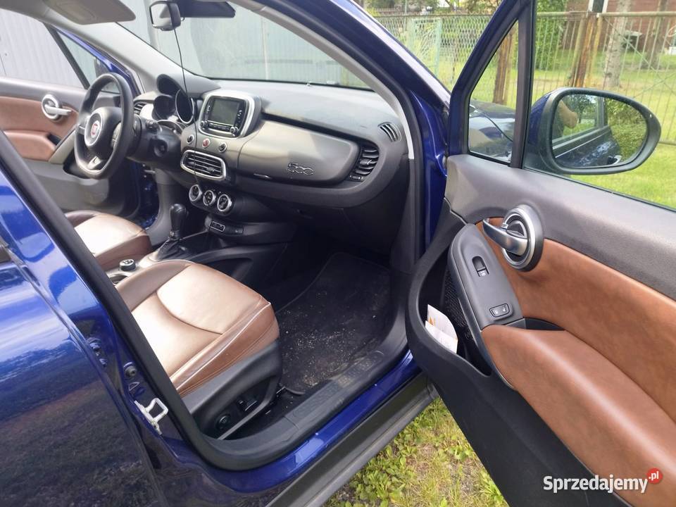 Fiat 500X bogata brązowe skóry 248km Sosnowiec