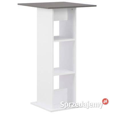 vidaXL Stolik barowy biel i antracytowa szarość Warszawa